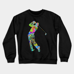 Psychedelic Golfer Crewneck Sweatshirt